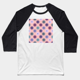 Deco Suns Cool on Pink Repeat 5748 Baseball T-Shirt